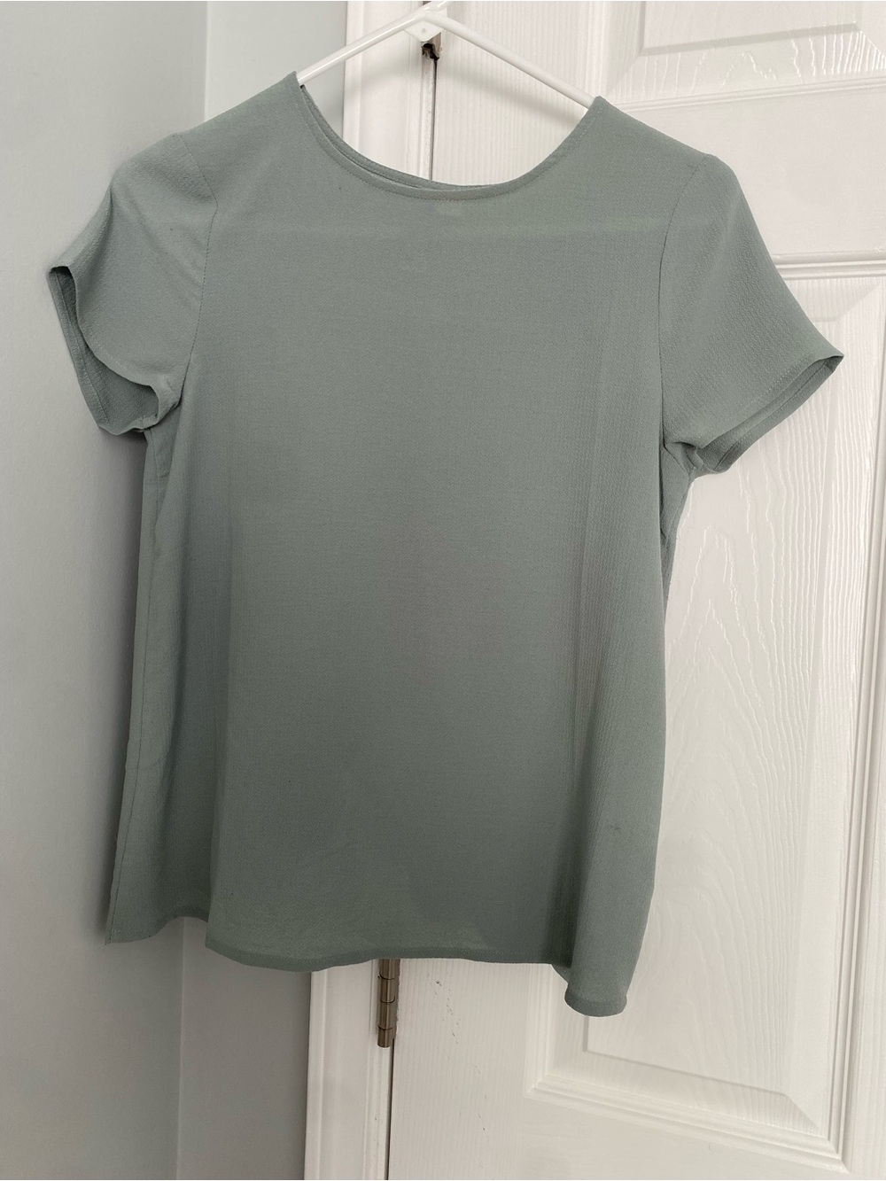 Alya Short-Sleeve Blouse in Sage